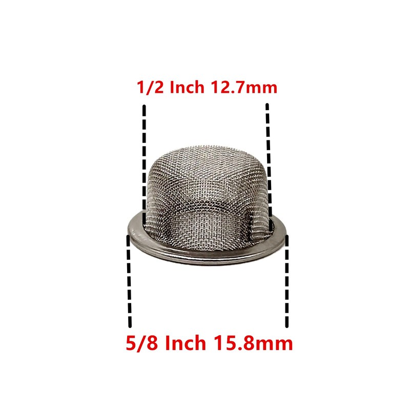 XHXMDL 40pcs 0.5 Inch Pipe Screens Premium Diameter 1/2 Inch
