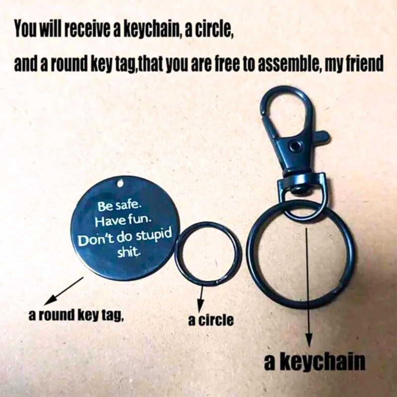 Generic Don’t Do Stupid Sht Keychain, Funny Keychain, Fun Keyring,