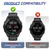 Kimiyaki 3 Pack for Garmin Forerunner 265 Screen Protector Case