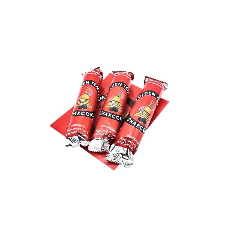 LivuX 30 Tabs Incense Charcoal 33 mm - Quick Ignition