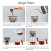 Stainless Steel Cone Shape Coffee Filter Fine Mesh for Pour