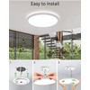 Zemty 12 Inch LED Flush Mount Ceiling Light Fixtures, 28W