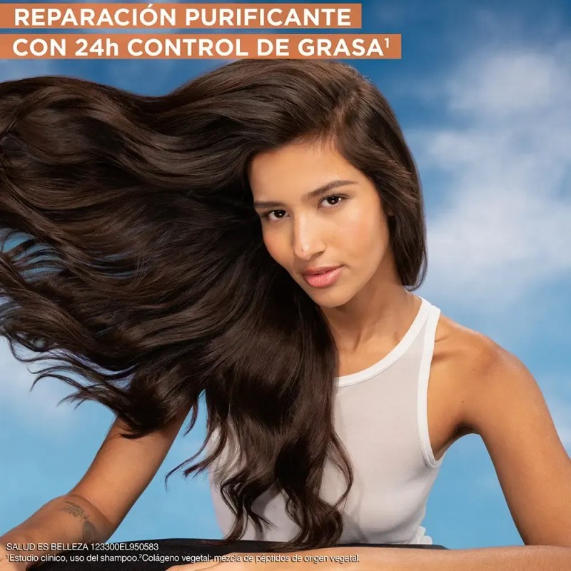 Garnier Fructis Borrador De Daño Rutina Control Grasa