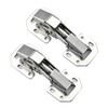 2 Pack Hidden Hinges Soft Close Surface Mount Kitchen Cabinet