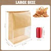 MTOPHLS 20 Pack Large Paper Bread Loaf Bags with Tin