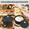 Suttmin 4 Pcs Mini Dutch Oven Small Round Iron Cocotte