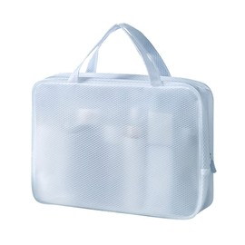 Suitcase Company GPT Spa Bag, Hot Spring Bag, Washstand Pouch, Waterproof, Vinyl, Bath, Pool, Gym, Travel, Travel Pouch, Large Capacity, blue