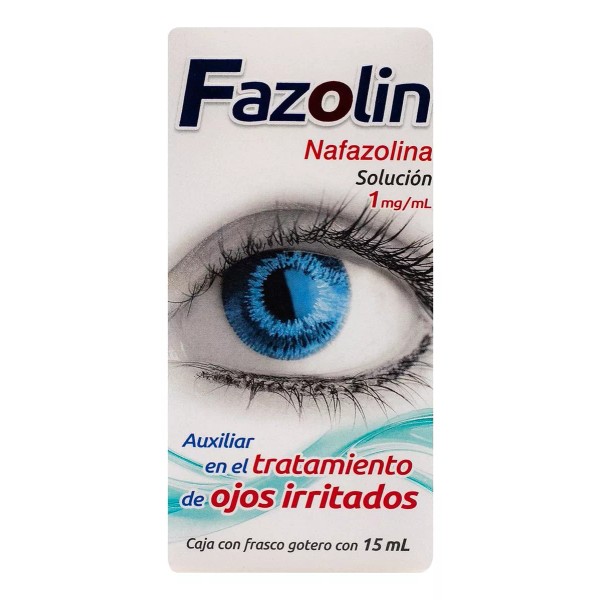 Fazolin Solución Nafazolina 1 Mg/1 Ml Frasco Gotero 15 Ml