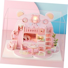 WHAMVOX DIY Mini House Model Assemble Villa Kit Perfect Birthday Present for Boys and Girls