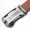 BETAM Men's Fashion Lightweight Buckle Stylish Leather Belt, casual brown