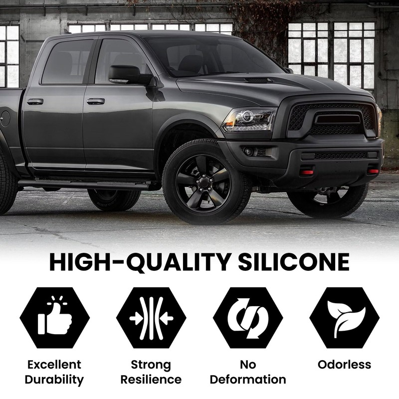 TECHPICCO Tow Hook Covers for RAM 1500 Classic 2009-2026 Warlock