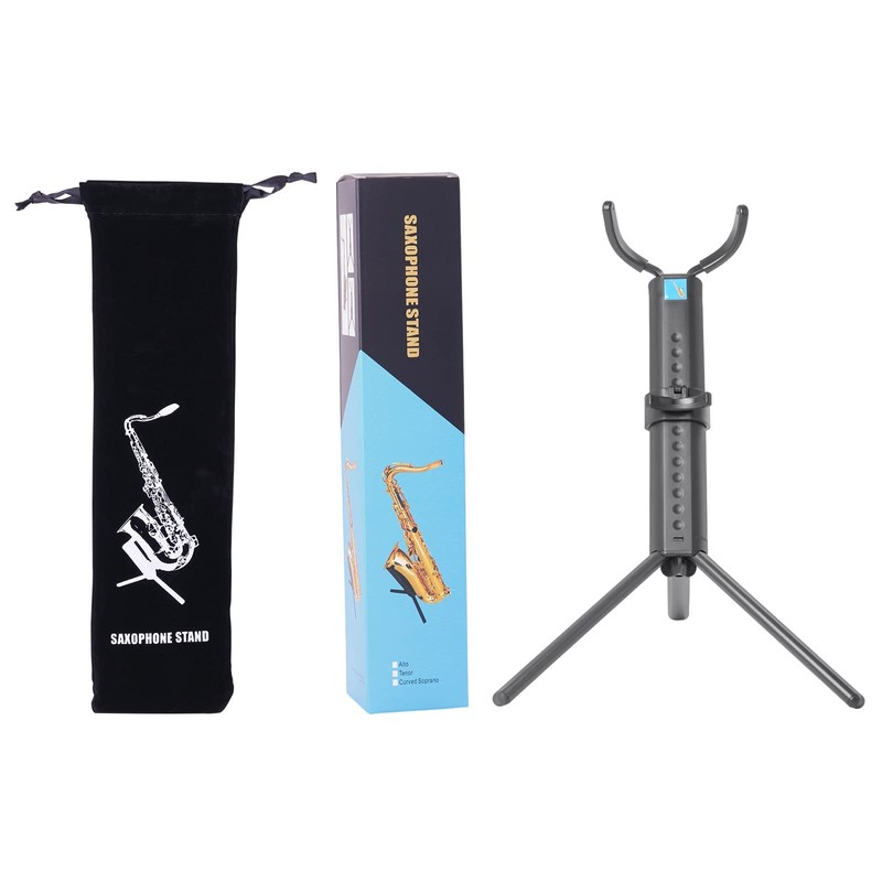 Portable Foldable Sax Holder Stand with Foldable Metal Leg Base
