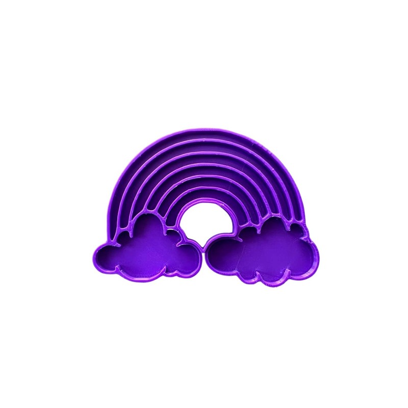 Rainbow Cookie Cutter and Stamp (Large (10cm))