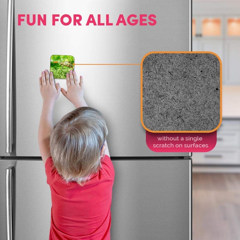 1 x Square MDF Fridge Magnet - Tortoise Turtle Jumping