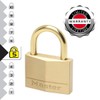 Master Lock 655EURD Key Padlock with Brass Body and Shackle,
