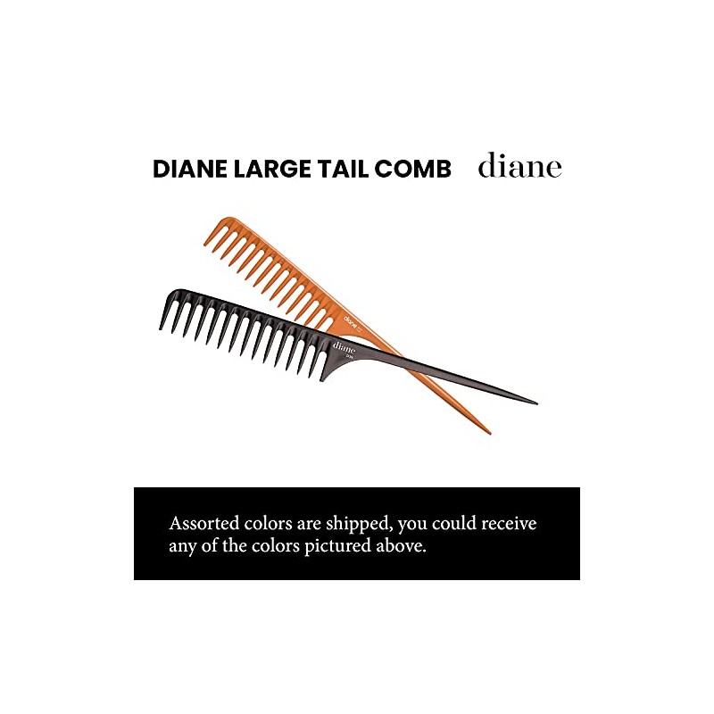 Diane Large Tail Comb, 11.5 Inch, Color may vary