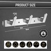 Maxzwell Wall Mounted Coat Rack with 3 Chrome Hooks –