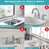 30 Inch Kitchen Sink Splash Guard, Large Size Faucet Mat
