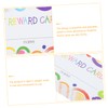 TEHAUX 100sheets Cartoon Reward Cards for Classroom Incentives Fun Punch