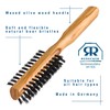 REDECKER Wild Boar Bristle Half Round Hairbrush with Waxed Olive