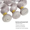 Gray Bundle Silver Human Hair Bundles Grey Body Wave Bundle