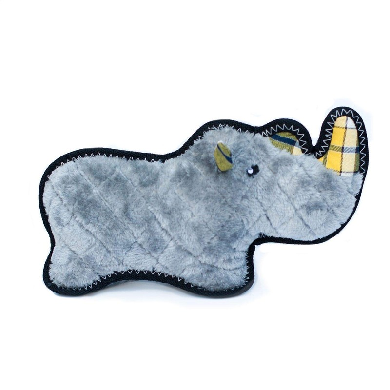 ZippyPaws ZP848 Grunterz Ronny Rhino Squeak Toy, Black