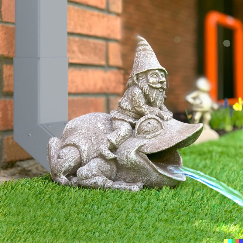 Gutter Downspout Extension - Downspout Splash Block - Downspout Diverter