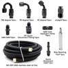 Medoon 6AN PTFE Fuel Line Kit, 5/16" Nylon Stainless Steel