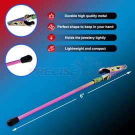 PRECISE CANADA Titanium Bracelet Tool Jewelry Helper- Bracelet Fastener Helper with Watch Clasps & Zipper Pull. Easy Fastener Bracelet Holder, PR-348