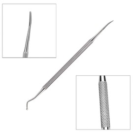Nail Debris Remover, Nail Debris Removal, Intrusion Nail Tool, Stainless Steel, Nail Gaps, Garbage Remover, Hands, Fingers, Toes (Set of 4)
