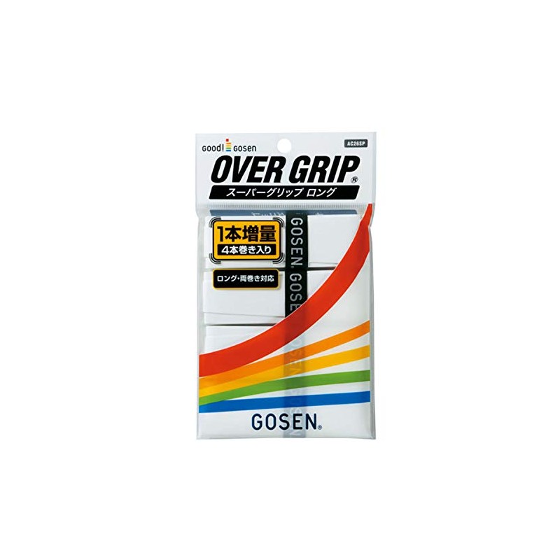 Gosen AC26SP Super Grip Tape, Pack of 4, White