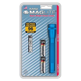 Maglite Mini Incandescent 2-Cell AA Flashlight, Blue