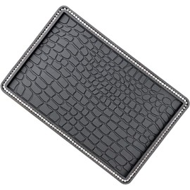 Almohadilla Antideslizante para Tablero de Auto Textura Fina y Detalles Brillantes, Accesorio para Montaje de Teléfono Móvil en Interiores de Carro