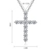 HinDaLi Cross Necklace for Women Men Girls 925 Sterling Silver