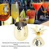 Pineapple Cup with Lid 500ml Stainless Steel Drinking Glasses Reusable