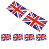 British Flag, British Flag, British Flag, Hand Wave Small Flags