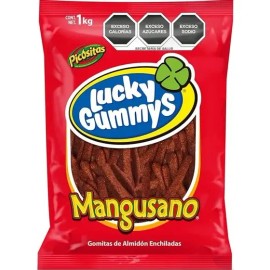 Lucky Gummys Mangusano Gomitas de Mango Enchilado 1kg