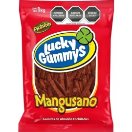 Lucky Gummys Mangusano Gomitas de Mango Enchilado 1kg