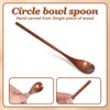 6 Pcs Wooden Teaspoon, 7.8 inch Wooden Coffee Spoons Long