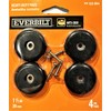 Everbilt Anti-Skid 1-1/2" Black Round TPE Glides (4-Pack) for Wooden