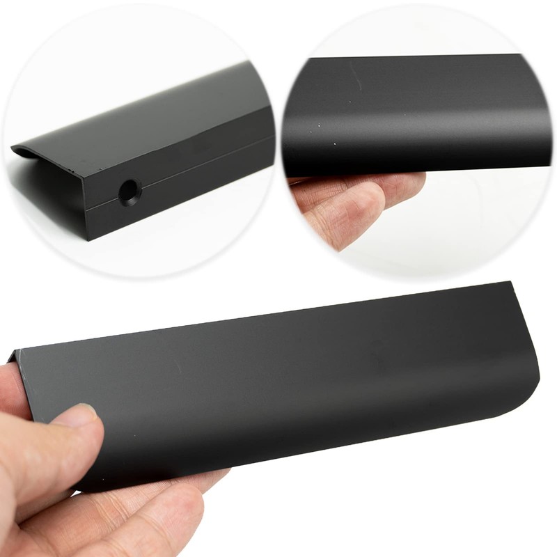 LAMXD 2 PCS Black Cupboard Handles 150mm Furniture Cabinet Handle