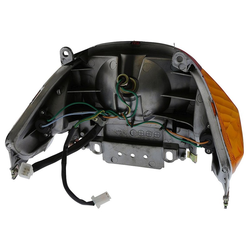 2EXTREME Rear Light, Orange Indicator Compatible with JINAN QINGQI QM50QT-6,