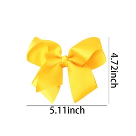 6 inch Grosgrain Hair Bows for Girls Hair Bow Alligator Clips Hair Barrettes with Bows Hair Accessories for Girls Large Bowknot Hair Clip 2Pcs Grosgrain Ribbon Hair Bows Clips