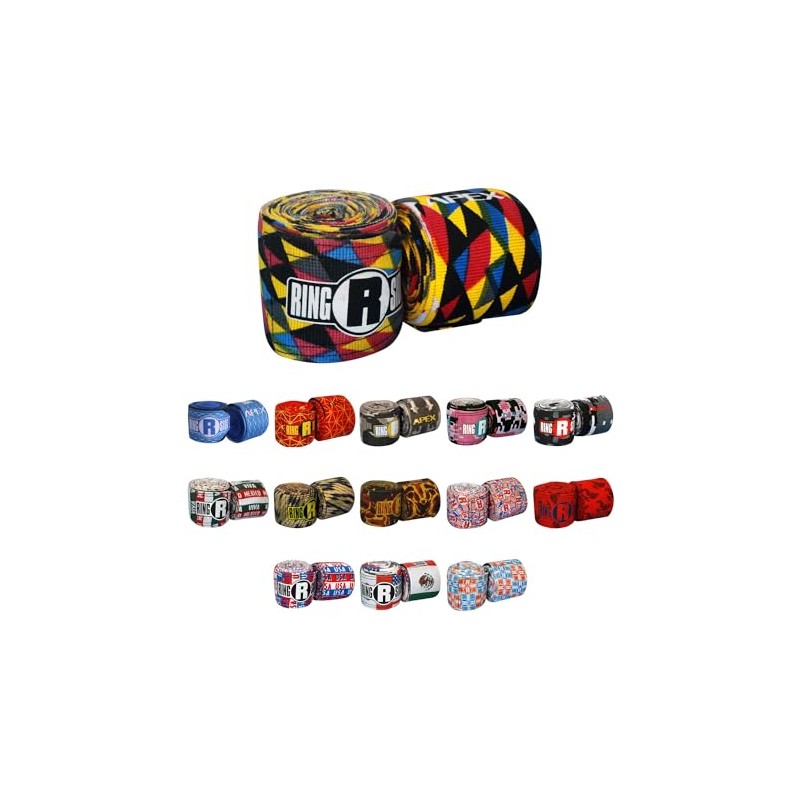 Ringside - Envolturas de mano Apex, multicolor