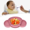Baby Suction Plate Silicone Thick Edge Skid Resistance Cute Bear