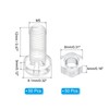 PATIKIL M5x12mm Clear Acrylic Screw and Hex Nut Kit 50