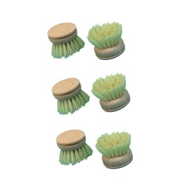 Brushmann Wooden Dish Brush Heads x6