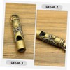 Kisangel Copper Whistle Outdoor Whistle Emergency Loud Whistle Copper Camping