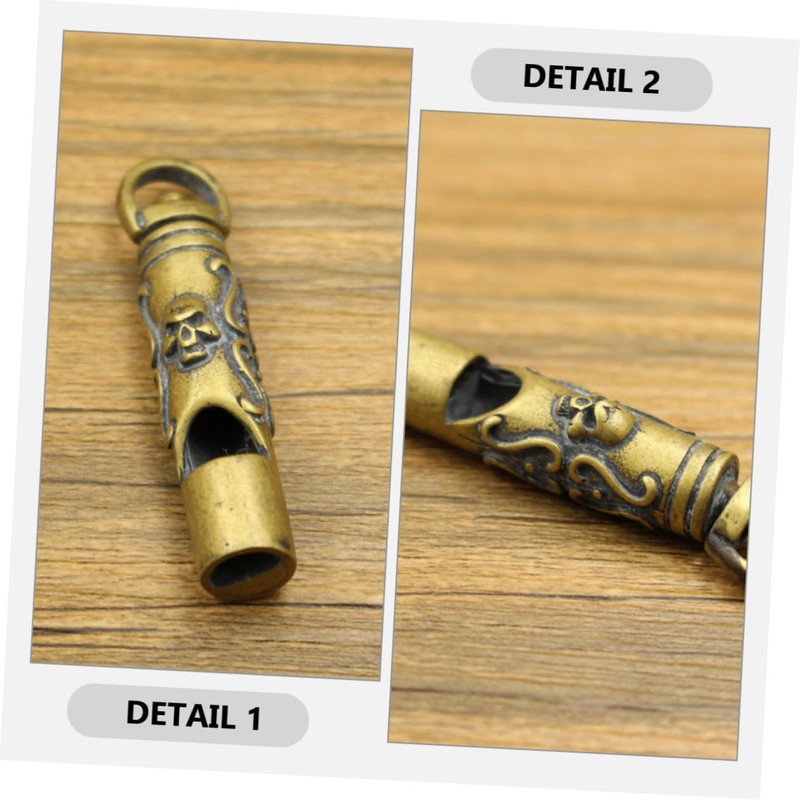 Kisangel Copper Whistle Outdoor Whistle Emergency Loud Whistle Copper Camping