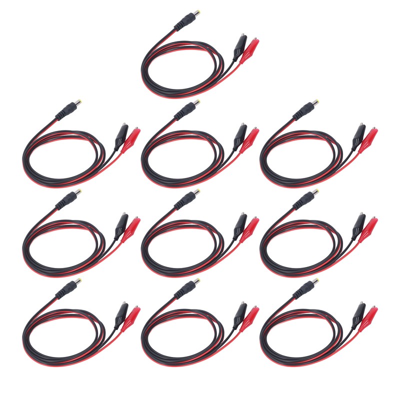 DC to Dual Test Clip Cable Copper Core Electrical Test